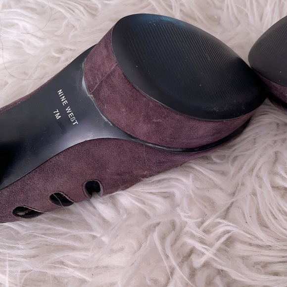 Nine West Plum platform Peek Toe Heels - Picture 15 of 16